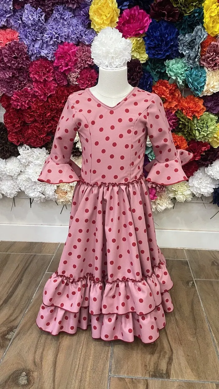 LBF Traje de flamenca Lola strech niña. Talla 2