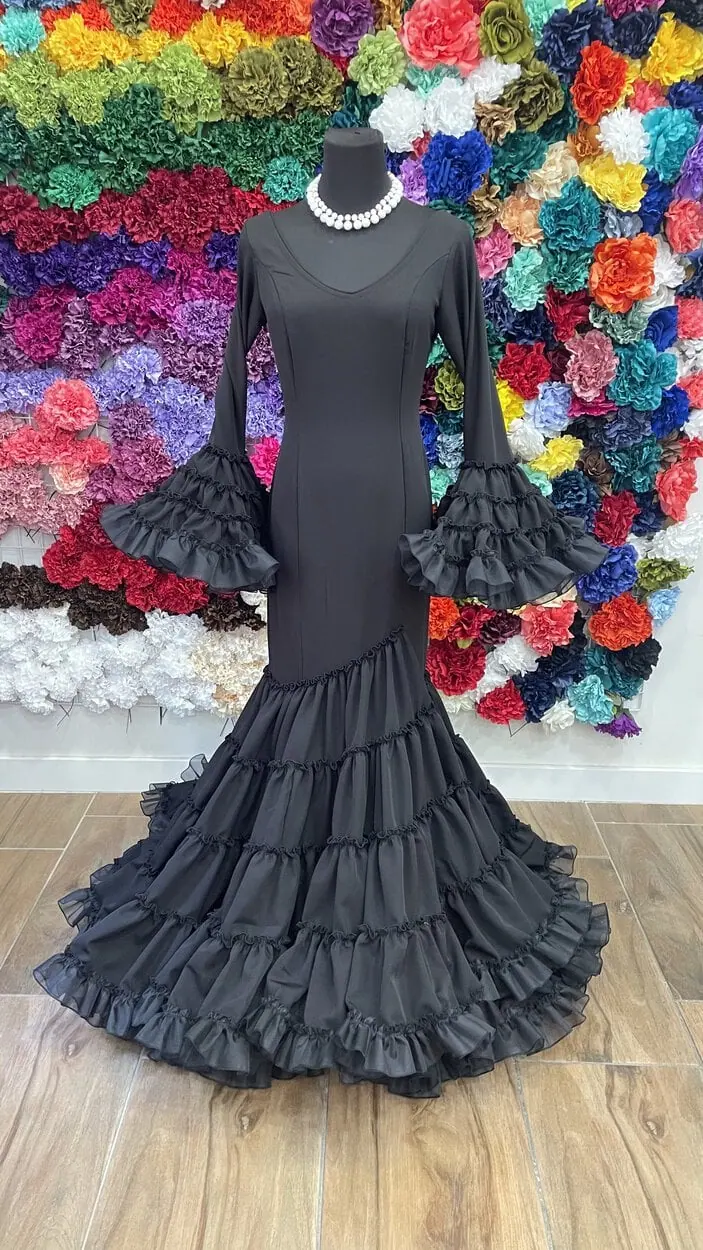 LBF Traje de flamenca Andrea Lycra Bioelastica. Talla 36