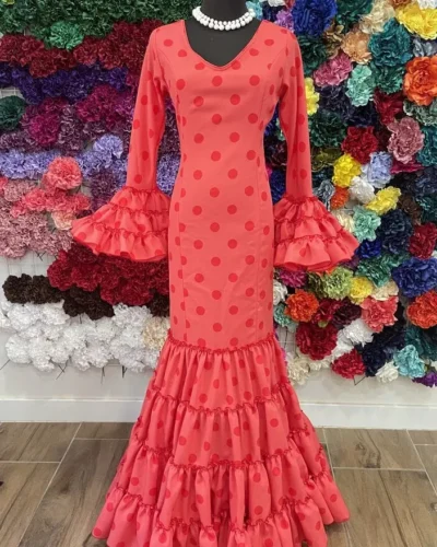 LBF Traje de flamenca Lupita Strech. Talla  46