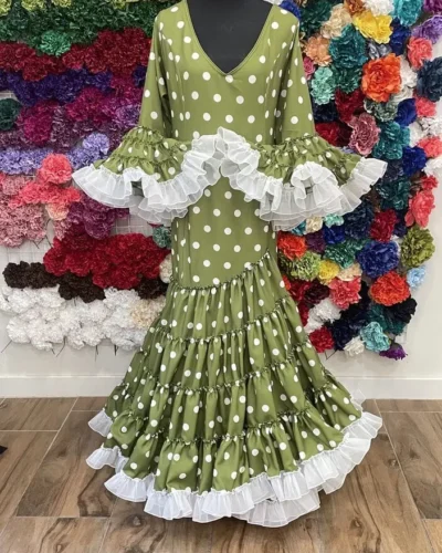 LBF Traje de flamenca Andrea Strech. Talla  54