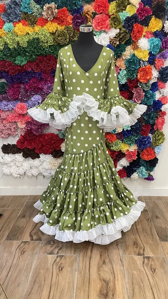 LBF Traje de flamenca Andrea Strech. Talla 54