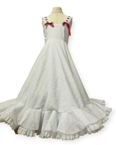 LBF  Traje de flamenca niña perforado.Talla 4