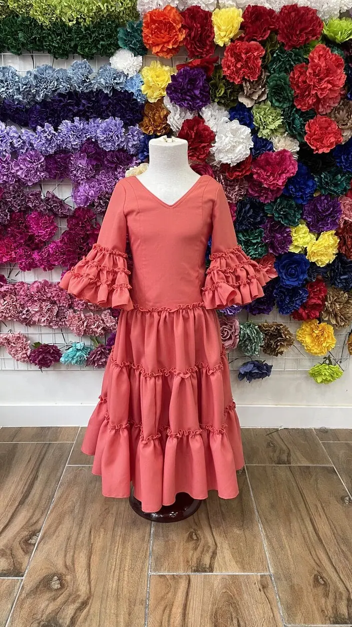 LBF Traje de flamenca niña. Talla 6