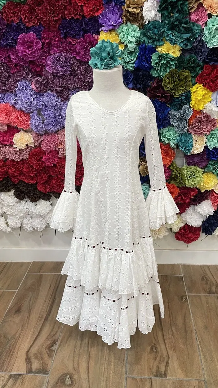 LBF Traje de flamenca niña. Talla 8