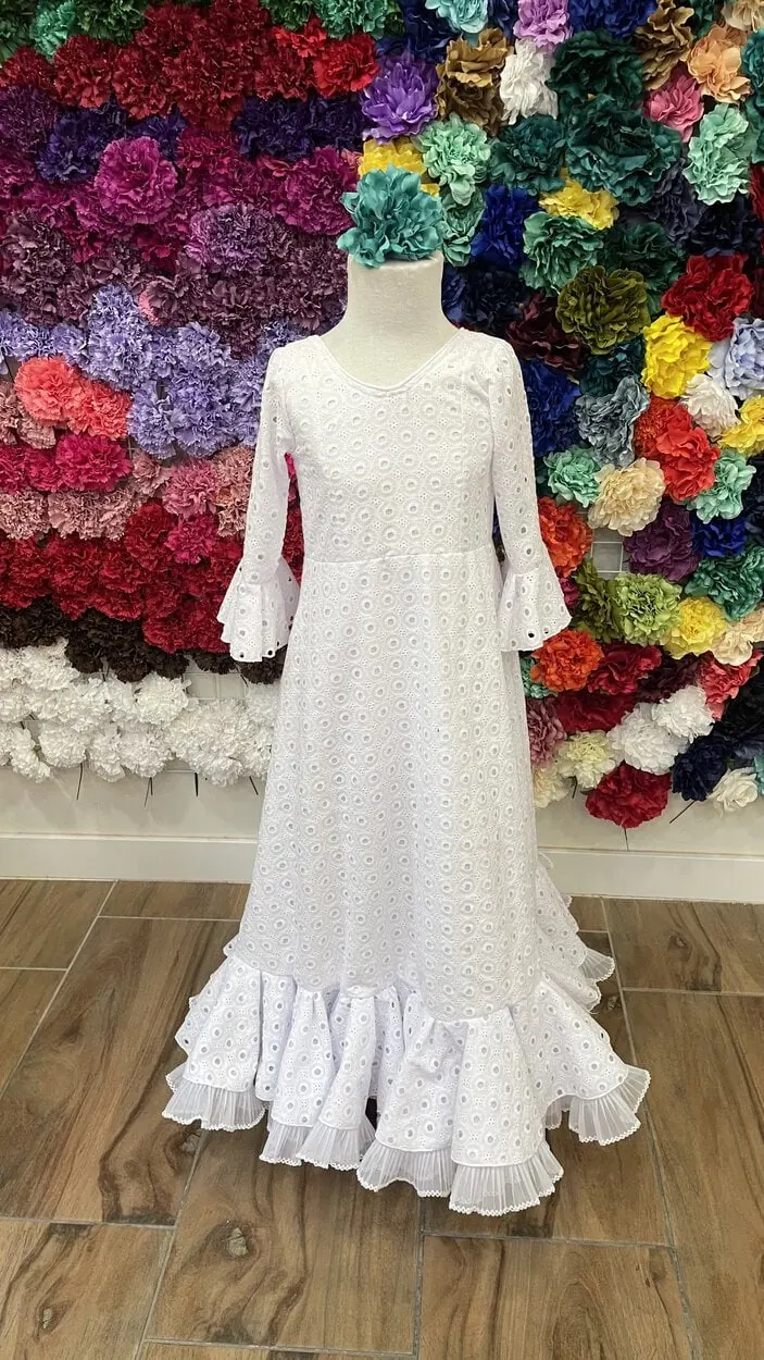 LBF Traje de flamenca niña. Talla 8