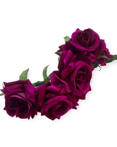 LBF Ramillete  de flamenca rosas pequeñas terciopelo. Varios colores