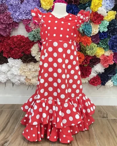 LBF  Traje de flamenca niña strech. Talla 4
