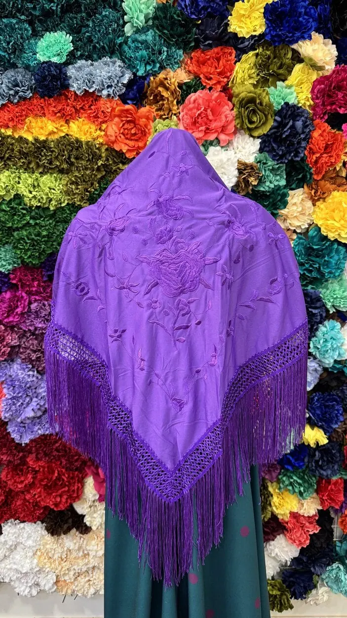 LBF Mantón de flamenca de máquina