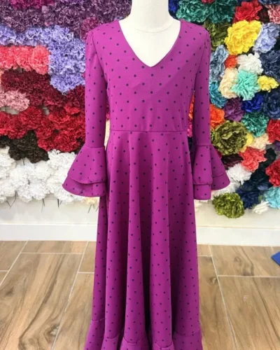 LBF  Traje de flamenca niña Lycra. Talla 8