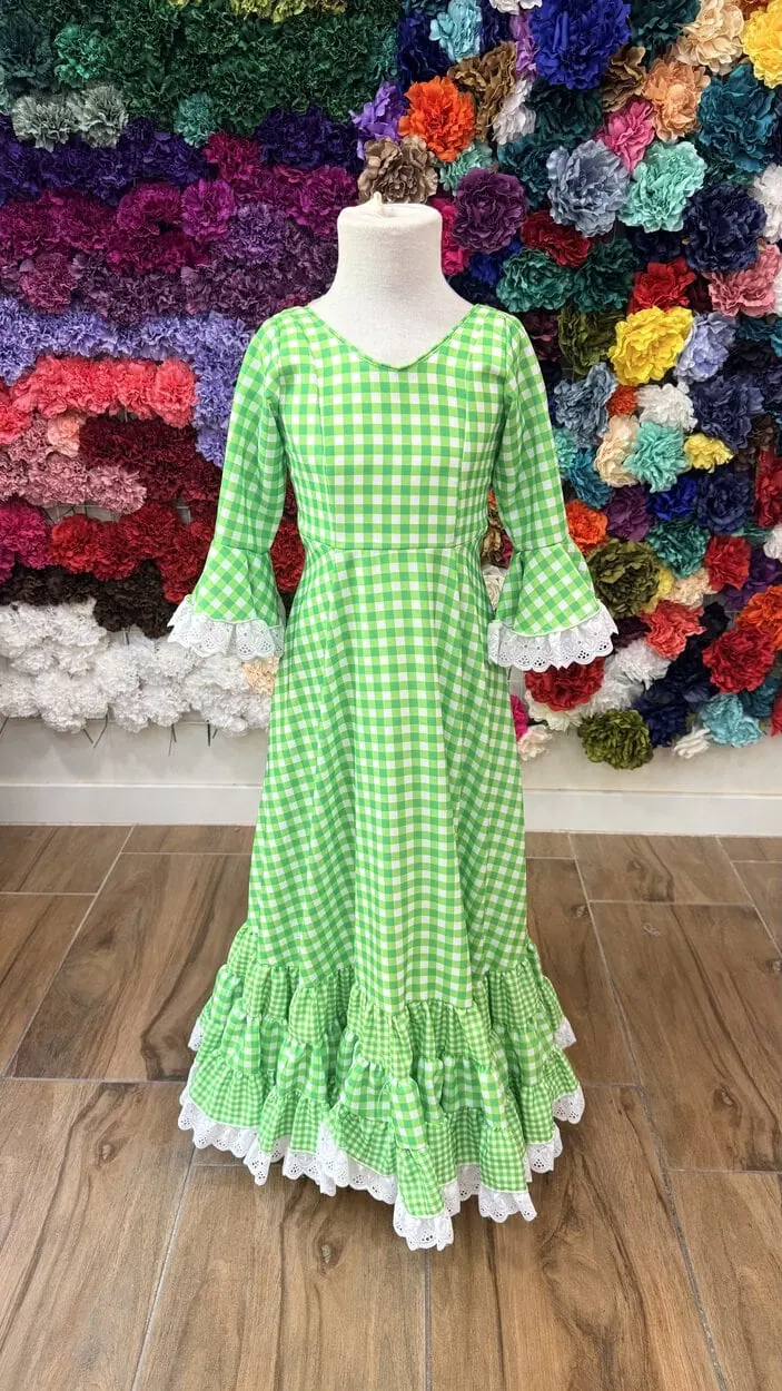 LBF Traje de flamenca niña. Talla 6