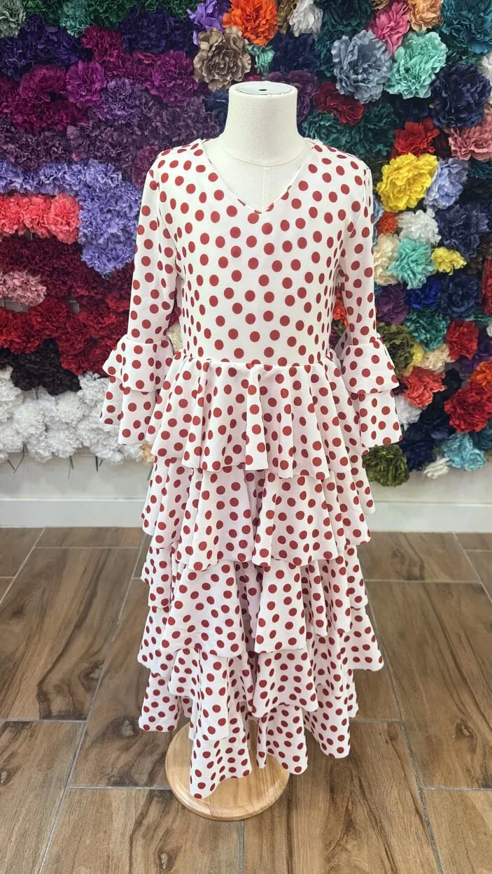 LBF Traje de flamenca niña. Talla 8
