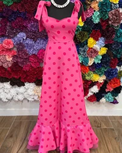 LBF Traje de flamenca Lidia lazos. Talla 36