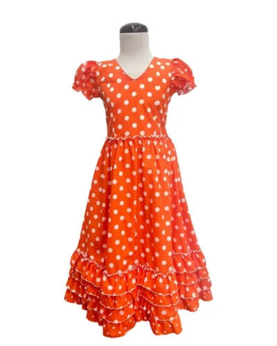LBF  Traje de flamenca niña popelin. Talla 2 y 6