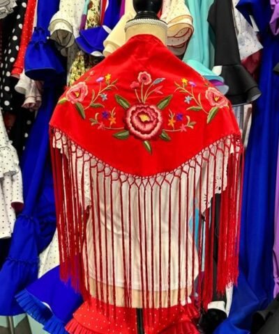 Mantón de flamenca niña