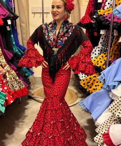 Traje de flamenca strech canastero