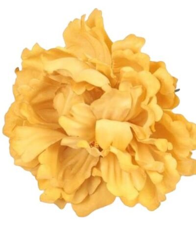 Flor de Dalia grande amarilla