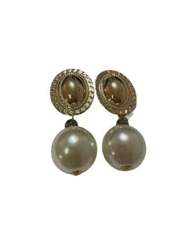 Pendientes vintage perla blanca